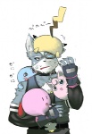 alien amphibian angry bald belt blue_eyes blue_skin blush canine chest_hair claws clothing collar crossover cute eyewear fur gloves group hair happy holding japanese_text jigglypuff kirby kirby_(series) looking_at_viewer looking_up lying male mammal mohawk mouse muscles nintendo open_mouth pants pikachu pink_skin plain_background pokémon purple_eyes raised_arm red_eyes reptile rodent scalie shirt source_request squirtle standing star_fox sweat text tongue turtle unknown_artist vest video_games white_background wolf wolf_o'donnell yellow_skin young
Rating: Safe
Score: 5
User: toh
Date: January 21, 2013