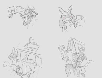 anthro blush clothed clothing dirty dirty_clothing duo engine happy looking_at_another looking_at_object male mechanic navel plumber suplex omniferret nintendo pokemon ash_ketchum unnamed_character canid canine generation_4_pokemon human humanoid lucario mammal pokemon_(species) hi_res sketch