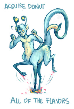 blade blue_body blue_eyes blue_fur blue_text dessert doughnut excited eyestalks food fur head_tuft hooves male motion_lines navel pastry ribs simple_background solo stepping_on_food tail tail_blade text tuft unguligrade weapon_tail white_background yellow_sclera phantastus animorphs aximili-esgarrouth-isthill alien andalite taur 2013 digital_drawing_(artwork) digital_media_(artwork) english_text full-length_portrait handwritten_text portrait shaded