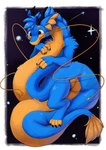 anthro big_tail blue_body blue_eyes blue_fur blue_hair blue_skin dragon_horn fur hair horn long_body long_tail long_whiskers male simple_background solo tail whiskers respdragon mythology respy_the_dragon dragon eastern_dragon mythological_creature mythological_scalie scalie absurd_res full-length_portrait hi_res portrait