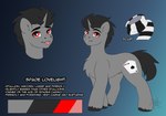 feral male solo text fkk hasbro my_little_pony spade_lovelight equid equine horse mammal absurd_res english_text flat_colors hi_res model_sheet