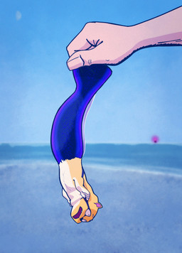 air_drowning ambiguous_gender asphyxiation disembodied_hand duo feral male seaside yellow_body stlkr fan_character aquatic hybrid 2d_animation animated animated_gif frame_by_frame hi_res short_playtime