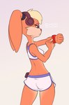 anthro breasts butt female medium_breasts nipple_outline solo tailless chopchop normal_chopchop looney_tunes warner_brothers lola_bunny lagomorph leporid mammal rabbit