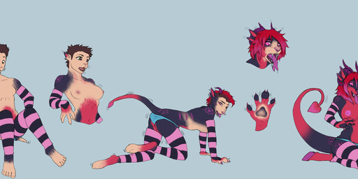 4_ears 4_fingers 4_horns 5_fingers all_fours anthro areola armwear barefoot biped black_body black_fur black_pawpads bottomwear breast_growth breasts brown_hair clothed clothed_anthro clothing countershade_face countershade_fur countershade_neck countershade_torso countershading dipstick_tail ear_growth fangs feet female female_anthro fingers forked_tongue fur fur_growth gender_transformation gloves_(marking) grey_background growth hair hooves horn horn_growth human_to_anthro kneeling leg_markings legs_together legwear logo looking_back_at_self looking_down_at_self male male_human markings motion_lines mtf_transformation multi_ear multi_horn nipples open_mouth panties pawpads pink_eyes pink_nipples pupils purple_horn purple_markings purple_nose purple_tongue red_body red_countershading red_fur red_hair sharp_teeth simple_background sitting sitting_on_ground slit_pupils smile snout snout_growth socks_(marking) solo spade_tail species_transformation spread_legs spreading tail tail_grab tail_markings tail_motion teeth text tongue tongue_out topless topless_anthro topless_female transformation transformation_sequence transformative_clothing underwear year cocofox pyruvic canid canine demon fox human mammal true_fox 2023 absurd_res artist_logo artist_name colored colored_sketch hi_res sketch