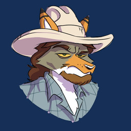 anthro beard brown_hair clothed clothing cowboy_hat eye_bags eyebrows facial_hair fluffy fluffy_chest furrowed_eyebrows green_eyes hair hat headgear headwear looking_at_viewer male male/male medium_hair open_clothing open_shirt open_topwear pattern_clothing pattern_shirt pattern_topwear plaid plaid_clothing plaid_shirt plaid_topwear raised_eyebrow shirt simple_background solo topwear transparent_background bbqnboots40 rusty_(bbqnboots40) canid canine canis coyote mammal 1:1 alpha_channel cel_shading headshot_portrait portrait shaded