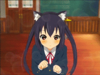 acting_like_a_cat black_hair classroom clothed clothing daww female fully_clothed hair school school_uniform screencap solo uniform unknown_artist k-on! azusa_nakano animal_humanoid cat_humanoid felid felid_humanoid feline feline_humanoid human humanoid mammal mammal_humanoid 2d_animation 4:3 animated grandfathered_content low_res thumbnail