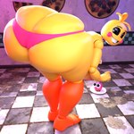 big_butt bottomwear bubble_butt butt butt_focus butt_pose clothing female huge_butt looking_at_viewer looking_back looking_back_at_viewer machine panties pink_clothing pink_panties pink_underwear pose small_clothing smile solo thick_thighs tight_bottomwear tight_clothing underwear wide_hips adri164 five_nights_at_freddy's five_nights_at_freddy's_2 scottgames toy_chica_(fnaf) animatronic avian bird chicken galliform gallus_(genus) phasianid robot absurd_res hi_res