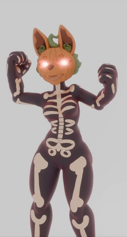 biped female food for_a_head fruit glowing glowing_eyes grey_background holidays plant pumpkin pumpkin_head simple_background solo zhenash halloween canid canine canis domestic_dog mammal object_head 3d_(artwork) 3d_animation animated blender_(artwork) digital_media_(artwork) hi_res high_framerate short_playtime sound video