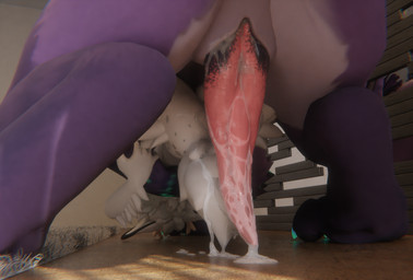 all_fours anal anal_penetration animal_genitalia animal_penis anthro anthro_penetrated bodily_fluids butt cetacean_genitalia cetacean_penis claws close-up cum cum_inside cum_on_ground cum_on_penis duo ejaculation erection from_front_position fur genital_fluids genital_slit genitals hair low-angle_view male male/male male_penetrated male_penetrating male_penetrating_male mating_press nude orgasm penetration penile penile_penetration penis penis_in_ass pull_out purple_body purple_fur semen_on_body sex simple_background spots spotted_genitalia spotted_penis tail tapering_penis white_body white_fur hjortar mythology tappa_(hjortar) deer dragon furred_dragon furred_scalie mammal moonfang mythological_creature mythological_scalie scalie waggan 3d_(artwork) absurd_res blender_(artwork) digital_media_(artwork) hi_res