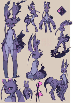 4_missing_limbs amputee breasts detachable detachable_limbs disability female fur kemono machine missing_arm missing_leg modular pink_eyes purple_body purple_fur quadruple_amputee solo idkuroi overload_(idkuroi) android lagomorph leporid mammal rabbit robot taur