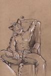 2016 abs anthro biped bottomwear clothed clothing denim denim_bottomwear denim_clothing dmitrydraws felid hi_res jeans looking_at_viewer male mammal navel pantherine pants partially_clothed signature snow_leopard solo topless unzipped unzipped_pants victory_(texdot) whiskers zipper
