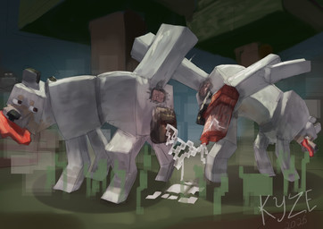 after_vaginal animal_genitalia animal_penis animal_vulva ass_to_ass blocky bodily_fluids canine_genitalia canine_penis canine_vulva cum cum_drip cum_from_vagina cum_in_vagina cum_inside cum_stream dripping duo erection female feral feral_on_feral food fur genital_fluids genitals grey_body grey_fur holding_food holding_object intraspecies knot knotted_penis leaking_cum legs_up male male/female meat penetration penis pull_out reverse_doggystyle sex simple_background unknotting vulva el_kyze microsoft minecraft mojang xbox_game_studios herobrine canid canine canis mammal wolf wolf_(minecraft) hi_res
