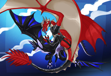 anal anthro biped bodily_fluids clothing collar cum cum_inside digitigrade dragon_wings duo erection feet flying flying_sex genital_fluids genitals latex latex_body latex_clothing latex_legwear latex_stockings latex_topwear legwear male male/male membrane_(anatomy) membranous_wings open_mouth orgasm paws penetration penile penile_penetration penis scales sex smile spread_wings stockings tail thick_tail toes tongue tongue_out topwear wings nitrods european_mythology mythology firondraak thorphax dragon mythological_creature mythological_scalie scalie western_dragon wyvern hi_res