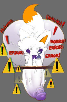 anthro big_butt big_penis biped butt cheek_spots clenched_teeth empty_eyes exclamation_point fingers fur genitals glans grey_background hair hand_on_cheek hook hook_hand huge_penis humanoid_genitalia humanoid_penis looking_at_viewer male open_mouth open_smile penis purple_glans red_text simple_background smile solo tail teeth text warning_symbol white_body cofficremer five_nights_at_freddy's five_nights_at_freddy's_world five_nights_at_frickbear's_(series) five_nights_at_frickbear's_3 scottgames lolbit_(fnaf) lolbit_(frickbear's) canid canine fox mammal 2026 absurd_res digital_media_(artwork) english_text hi_res