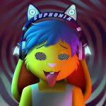 abstract_background anthro blue_hair electronics fur hair headgear headphones headset hypnosis male mind_control solo spiral_eyes what yellow_body yellow_fur young young_anthro persegan jeffybunny lagomorph leporid mammal rabbit 1:1 2d_animation absurd_res animated hi_res icon motion_tweening no_sound short_playtime webm