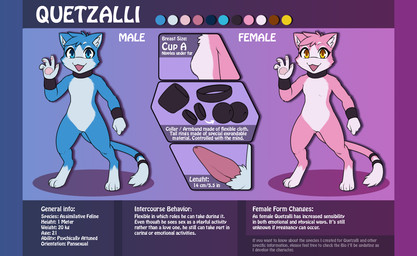 3_toes 4_fingers anthro armband biped black_armband black_collar blue_body blue_ears blue_eyes blue_fur blue_hair blue_tail breasts claws close-up collar crossgender description digitigrade dipstick_tail erection eyelashes featureless_breasts featureless_crotch feet female finger_claws fingers front_view fur genitals gesture hair inner_ear_fluff looking_at_viewer male markings multicolored_body multicolored_fur multicolored_tail multiple_angles nude nude_anthro nude_female nude_male open_mouth pawpads penis pink_body pink_ears pink_fur pink_hair pink_tail red_penis semi-anthro small_breasts smile smiling_at_viewer solo standing tail tail_markings tapering_penis text toe_claws toes tuft two_tone_body two_tone_fur two_tone_tail waving waving_at_viewer white_body white_fur white_inner_ear white_inner_ear_fluff white_tail white_tail_tip wide_crotch yellow_eyes darkmirage quetzalli_(darkmirage) assimilative_feline felid feline mammal 2019 digital_media_(artwork) english_text model_sheet