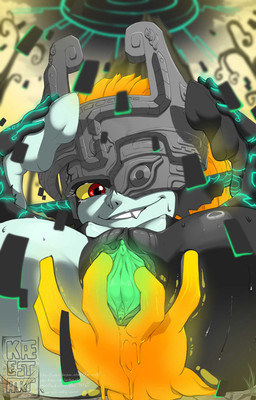 armor black_body bodily_fluids breasts clothing eyelashes featureless_feet feet female front_view fused_shadow genitals green_markings green_vulva grey_body hair headgear headwear helmet humanoid_pointy_ears inner_labia looking_at_viewer lying markings nipple_outline nude on_back one_eye_obstructed orange_hair pointy_ears prehensile_hair presenting presenting_vulva red_eyes small_breasts smile snaggle_tooth solo spread_legs spread_vulva spreading sweat sweatdrop thick_thighs vulva wide_hips yellow_sclera kae'est nintendo the_legend_of_zelda twilight_princess midna humanoid imp twili hi_res