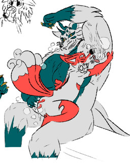 anal anal_fingering anthro armpit_fetish armpit_lick armpit_play armpit_sniffing big_breasts big_butt breasts butt duo female fingering horn huge_breasts larger_female licking male male/female multi_tail muscular muscular_female size_difference smaller_male sniffing tail tongue nyanyalynx asian_mythology chinese_mythology east_asian_mythology korean_mythology mythology a-in_(nyanyalynx) hu_wenyan_(nyanyalynx) canid canine fox huli_jing kumiho mammal mythological_canine mythological_creature mythological_fox yaoguai