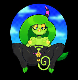 1_horn anus areola big_breasts big_hair black_body black_horn blue_eyes breasts colored_nails eyelashes eyeshadow feet female front_view genitals green_body green_hair hair horn lips lipstick long_hair looking_at_viewer makeup nails navel nipples pink_horn pink_nails smile solo spread_legs spread_vulva spreading striped_horn stripes thick_lips thick_thighs vulva wide_hips yellow_anus yellow_areola yellow_eyeshadow yellow_lipstick yellow_nipples yellow_sclera yellow_vulva somescrub sega sonic_the_hedgehog_(series) the_deadly_six zeena horned_humanoid humanoid zeti hi_res