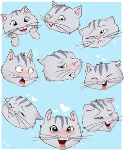 anthro black_markings blush clenched_teeth eyes_closed female grey_body head_markings heart_eyes heart_symbol looking_down looking_pleasured markings one_eye_closed open_mouth open_smile simple_background smile solo teeth tongue tongue_out whiskers wink young young_anthro young_female fuf nelvana pbs rosemary_wells timothy_goes_to_school yoko_(tgts) domestic_cat felid feline felis mammal 2019 absurd_res digital_media_(artwork) hi_res multiple_images