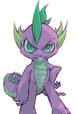 green_eyes looking_at_viewer male simple_background solo white_background tyuubatu friendship_is_magic hasbro my_little_pony mythology spike_(mlp) dragon mythological_creature mythological_scalie scalie