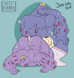 abs all_fours anal anal_fisting anal_juice anal_penetration anal_ring anthro anthro_on_anthro anthro_penetrated anthro_penetrating anthro_penetrating_anthro anus ass_up barazoku bent_legs biceps big_biceps big_butt big_muscles blinking blue_background blue_border bodily_fluids border breath butt clothed clothed/nude clothing deep_fisting deep_penetration deltoids duo facial_hair fisting footwear genitals jockstrap jockstrap_only knee_highs knee_socks legwear looking_pleasured lube male male/male male_penetrated male_penetrating male_penetrating_male manly moan motion_blur motion_lines muscular muscular_anthro muscular_male musk narrowed_eyes navel nipples nude pecs penetration sex simple_background smile socks standing stubble sweat thick_arms thick_thighs tongue tongue_out topless topless_anthro topless_male underwear underwear_only beefburner junuonlyone sound_warning nintendo pokemon generation_1_pokemon humanoid machoke pokemon_(species) 2023 2d_animation animated collaboration short_playtime signature sound webm