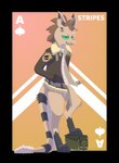 ace_of_spades ambiguous_gender ammo_box anthro belt belt_buckle buckle card card_template clothed clothing feet fur hair jacket looking_at_viewer playing_card playing_card_template simple_background smile solo spades_(suit) suit_symbol text topwear poundbandana fallout microsoft stripes_(betreevteararec) canid canine fox mammal night_stalker_(fallout) reptile scalie snake absurd_res alpha_channel digital_drawing_(artwork) digital_media_(artwork) english_text hi_res