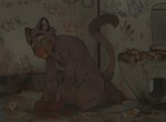 anthro bathroom covered_in_scat feces feces_in_mouth graffiti kneeling male public_restroom restroom_stall solo toilet toilet_paper zowoh behemoth_(pawnoff) felid feline leopard mammal pantherine hi_res