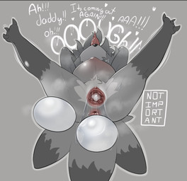 anthro anus belly big_belly biped black_markings bodily_fluids butt daddy_kink dialogue dipstick_tail egg feathers feet female gaping gaping_vagina genital_fluids genitals gloves_(marking) grey_body grey_feathers grey_hair hair hands_behind_head implied_incest inbreeding leg_markings loli lying markings navel nude on_back oviposition pregnant saliva saliva_on_tongue short_hair simple_background smelly smelly_anus smelly_butt socks_(marking) solo spread_legs spreading sweat sweaty_butt tail tail_feathers tail_markings talons text toes tongue tongue_out underage_pregnancy vaginal_fluid_string vaginal_fluids vaginal_oviposition vulva young young_anthro young_female notimportant hellaverse helluva_boss octavia_(helluva_boss) avian bird demon owl owl_demon 2026 english_text daughter_(lore) father_(lore) father_and_child_(lore) father_and_daughter_(lore) parent_(lore) parent_and_child_(lore) parent_and_daughter_(lore)