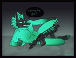 anthro athletic athletic_anthro athletic_male biped gun looking_at_viewer lying male misleading_thumbnail on_side ranged_weapon solo weapon frencore epic_games fortnite mythology cerberus_(fortnite) canid canid_demon canine canis demon hellhound mammal mythological_canine mythological_creature wolf 2024 hi_res