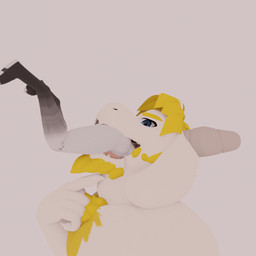 anthro beard blonde_hair blue_eyes duo facial_hair finger_on_throat hair head_first horn male male/male neck_bulge oral_vore size_difference vore kris-kawaii x_(kris-kawaii) bovid caprine goat lagomorph leporid mammal rabbit 1:1 3d_(artwork) 3d_animation animated digital_media_(artwork)