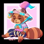 anthro clothing fur hat headgear headwear male simple_background solo konory league_of_legends riot_games tencent spirit_blossom_teemo teemo_(lol) yordle 1:1 alpha_channel colored hi_res sketch