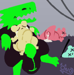 abdominal_bulge after_sex age_difference anal anus balls big_balls big_penis bodily_fluids crying cum cum_in_ass cum_inside death death_by_snu_snu feral forced gaping gaping_anus genital_fluids genitals green_penis male older_male penetration penis rape sex tears x_eyes young young_penetrated young_raped younger_penetrated younger_raped onoono rain_world videocult green_lizard_(rain_world) lizard_(rain_world) slugcat slugpup_(rainworld)