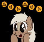 brown_eyes female feral simple_background smile solo text transparent_background lux_(artist) hasbro my_little_pony nintendo the_legend_of_zelda epona_(tloz) equid mammal alpha_channel english_text