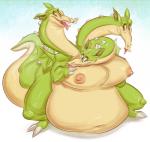 3_heads big_nipples male moobs multi_head multifur nipples obese obese_male overweight overweight_male solo tail thick_tail feulyandiy cuphead_(game) european_mythology greek_mythology mythology grim_matchstick dragon hydra mythological_creature mythological_scalie scalie western_dragon hi_res