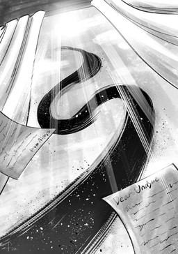 curtains day letter paper sky text window zero_pictured yuzuki_fang111 undertale_(series) 2023 english_text monochrome