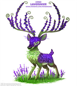 antlers black_eyes feral flower fur grass green_body green_fur horn humor lavender_(flower) male plant pun simple_background solo text visual_pun white_background piper_thibodeau deer mammal digital_media_(artwork) digital_painting_(artwork) painting_(artwork) url
