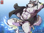 anthro armpit_hair balls barazoku blush body_hair bottomwear censor_bar clothing coat_cape flaccid foreskin genitals humanoid_genitalia humanoid_hands humanoid_penis ineffective_censorship kemono loincloth male muscular muscular_anthro muscular_male partially_retracted_foreskin penis pubes small_penis solo oogamikennta lifewonders tokyo_afterschool_summoners horkeu_kamui_(tas) canid canine canis mammal wolf 2017 4:3 censored