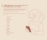 anthro electronics explicit_text internet male phone solo text averysweatyboy snake_boy_(averysweatyboy) reptile scalie snake english_text hi_res monochrome sepia incest_(lore)