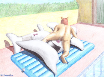 air_mattress air_valve animal_ears animal_pool_toy balls genitals hair inflatable inflatable_fetish inflatable_orca inflatable_ride inflatable_support inflatable_toy inflatable_valve light male nude_male pool_toy poolside red_hair sex_toy strategically_placed_hole summer sunlight justsummerfun liam_(justsummerfun) animal_humanoid cat_humanoid felid felid_humanoid feline feline_humanoid humanoid mammal mammal_humanoid absurd_res crayon_(artwork) graphite_(artwork) hi_res traditional_media_(artwork)