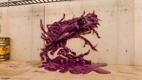 anthro corruption goo_transformation latex male slime solo transformation trapped kurolatex predator111x mythology kuro_(kurolatex) bat dragon equid equine goo_creature horse living_latex mammal mythological_creature mythological_scalie pony scalie 16:9 3d_(artwork) 4k absurd_res digital_media_(artwork) hi_res widescreen