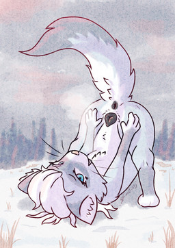 animal_genitalia animal_vulva anus ass_up blue_eyes butt canine_genitalia canine_vulva female feral genitals grass grey_body grey_vulva hair lying nature on_back plant presenting presenting_hindquarters presenting_vulva raised_tail semi-anthro simple_background snow solo tail tree tuft vulva white_body white_hair arcticos domestic_ferret mammal mustelid musteline true_musteline weasel absurd_res hi_res signature