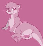 anatomically_correct animal_genitalia anus eyebrows fangs female genitals looking_at_viewer mechanical_arm mustelid_pussy paws protruding_teeth raised_eyebrow smile smiling_at_viewer smirk smirking_at_viewer solo tail tail_anus teeth thick_tail wide_hips kerilyn river_(kerilyn) mammal mustelid otter river_otter 2024 hi_res