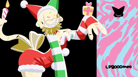 anthro asian_clothing bell big_breasts bouncing_breasts bow_ribbon bow_tie breasts bunny_costume chinese_clothing chinese_dress christmas_clothing cleavage cleavage_cutout clothed clothing collar costume cuff_(restraint) cutout dress east_asian_clothing fake_ears fake_rabbit_ears female food gift hat headgear headwear hip_window holidays ice_cream_cone leotard multiple_outfits pelvic_curtain restraints scarf sharp_teeth smile solo teeth thick_thighs white_body wrist_cuffs lp8000mao christmas playboy ice_cream_creature 16:9 2d_animation animated motion_tweening no_sound short_playtime video widescreen
