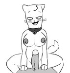 anthro areola bell bell_collar belly big_areola big_breasts biped breasts collar collar_only dark_areola dark_body dark_nipples dark_nose dark_penis duo erect_nipples erection eyebrows faceless_character faceless_male female female_on_top fur fur_tuft genitals glans head_tuft humanoid_genitalia humanoid_penis imminent_sex light_body light_fur light_glans looking_at_another's_penis looking_at_genitalia looking_at_penis looking_down looking_down_at_penis lying male male/female male_on_bottom nipples nude nude_anthro nude_female nude_male on_back on_bottom on_top open_mouth open_smile paws penis prick_ears sitting slightly_chubby slightly_chubby_anthro slightly_chubby_female small_nose smile spread_legs spreading tail thick_thighs thin_eyebrows tongue tuft vein veiny_penis whiskers zinco doodle_town kitty_lolo domestic_cat felid feline felis mammal 2024 black_and_white digital_drawing_(artwork) digital_media_(artwork) monochrome