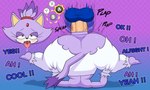 ahegao anal anal_penetration anthro anus balls big_butt butt checkered checkered_background duo erection eyelashes female female_focus forehead_gem gameplay_mechanics gem genitals gradient_background looking_pleasured male male/female pattern_background penetration penile penile_penetration penis penis_in_ass piledriver_position quicktime_event sex short_stack simple_background solo_focus text tongue tongue_out vein veiny_penis mia_(artist) pervymarioman sega sonic_the_hedgehog_(series) blaze_the_cat sonic_the_hedgehog domestic_cat felid feline felis mammal 2025 absurd_res english_text hi_res