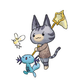 :3 :o ambiguous_gender anthro black_eyes blue_body bug_net dot_eyes female feral fur grey_body grey_fur group holding_bug_net holding_object open_mouth simple_background simple_eyes striped_body striped_fur stripes white_background white_body yellow_body zhengyi_wang animal_crossing nintendo pokemon lolly_(animal_crossing) cutiefly domestic_cat felid feline felis generation_2_pokemon generation_7_pokemon mammal pokemon_(species) wooper crossover hi_res