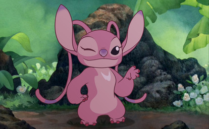 4_fingers 4_toes antennae_(anatomy) chest_markings claws eyelashes feet female fingers fur hand_on_hip long_antennae markings multicolored_antennae one_eye_closed pink_body pink_fur purple_claws purple_eyes purple_nose screencap screencap_background semi-anthro solo standing toes two_tone_antennae wink juneartcraft19 disney lilo_and_stitch angel_(lilo_and_stitch) alien experiment_(lilo_and_stitch) 2020 digital_drawing_(artwork) digital_media_(artwork)