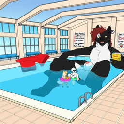 animal_genitalia animal_penis anthro balls big_penis biped breasts female genitals huge_penis hyper hyper_genitalia hyper_penis igloo knot macro macro_anthro macro_male male male_anthro micro nude paws penis product_placement sheath size_difference solo swimming_pool tail tongue water_cooler panda-chan_(artist) tarn canid canine canis fox mammal wolf 1:1 absurd_res colored digital_drawing_(artwork) digital_media_(artwork) hi_res