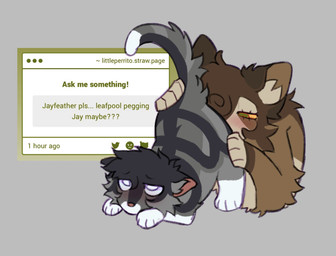 age_difference anal ask_blog blush duo female female_rimming female_rimming_male feral fur grey_body grey_fur male older_female oral rimming rimming_male sex young young_male younger_male littleperrito strawpage warriors_(book_series) jayfeather_(warriors) leafpool_(warriors) domestic_cat felid feline felis mammal hi_res incest_(lore) mother_(lore) mother_and_child_(lore) mother_and_son_(lore) parent_(lore) parent_and_child_(lore) parent_and_son_(lore) son_(lore)